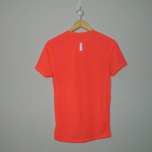 2 for/ $25 Under Armour Athletic “The Streaker Tee” Hot Pink Salmonish Size S/M - Picture 2 of 7
